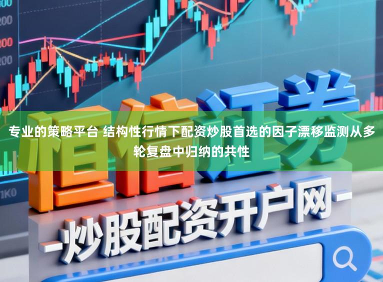 专业的策略平台 结构性行情下配资炒股首选的因子漂移监测从多轮复盘中归纳的共性