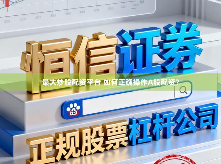 最大炒股配资平台 如何正确操作A股配资？